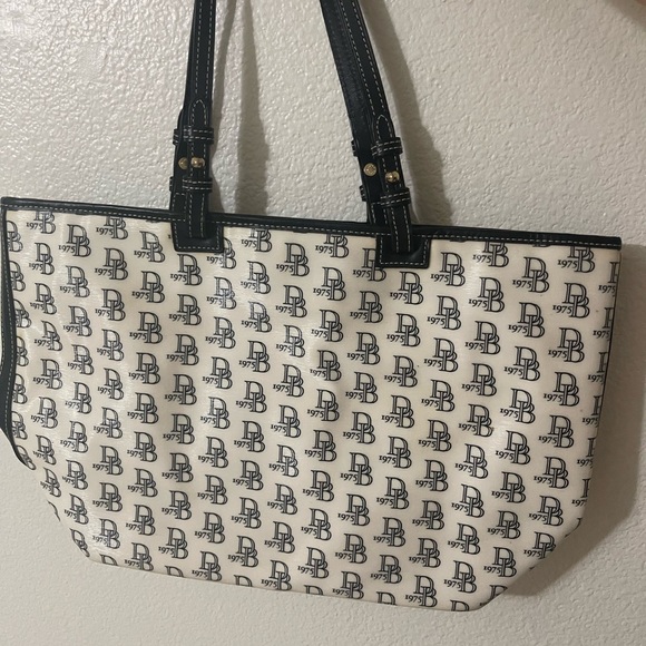 Dooney & Bourke Handbags - Dooney & Bourke Monogram Black and White Tote